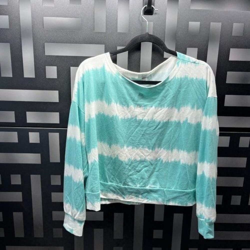 AR-3017 Jenni Intimates Sweatshirt Green White Size L